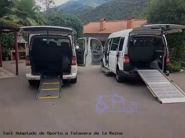 Taxi accesible de Talavera de la Reina a Oporto